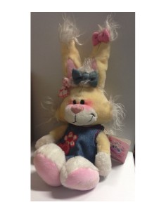 Plush mimihopps with denim dress 2068682919049 Crems | Futurartshop.com