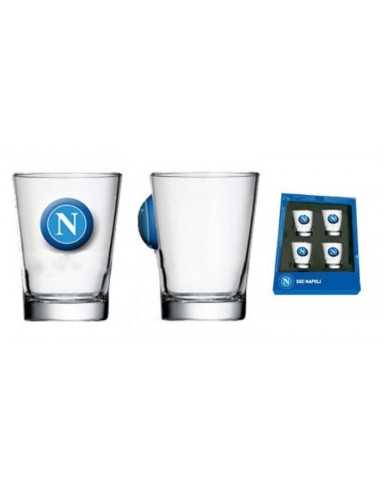set of 4 shot glasses ssc napoli NEMMC41NP Nemesi | Futurartshop.com