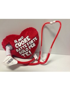 Morbido cuore con stetoscopio amore DOR6729  | Futurartshop.com