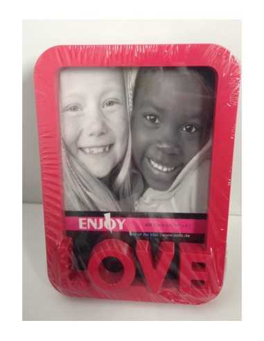 Red plastic photo frame love DEG94/2511  | Futurartshop.com