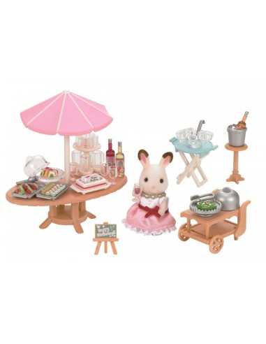 Sylvanian Families set birthday party with character BOR5207.SYL Epoch | Futurartshop.com