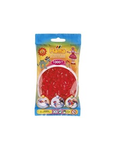Hama bustina 1000 perline rosso traslucido BOR207-13.AMA Hama | Futurartshop.com