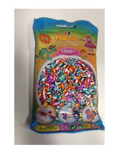 1000 bag striped beads mix 90 hama BOR207-90.AMA Hama | Futurartshop.com