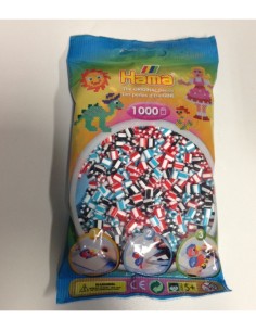 Perline in bustina 1000 a righe mix 91 hama BOR207-91.AMA Hama | Futurartshop.com