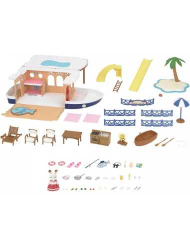 Sylvanian Families houseboat with character BOR5206.SYL Epoch | Futurartshop.com