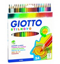Giotto Stilnovo crayons in box 24 colors 256600 256600 Giotto- Futurartshop.com