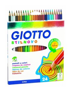 Giotto Stilnovo pastelli colorati in astuccio 24 colori 256600 175209 Giotto | Futurartshop.com
