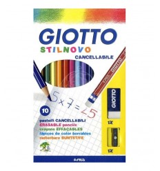 Giotto stilnovo pasteles borrable 10pcs  256800 Giotto- Futurartshop.com