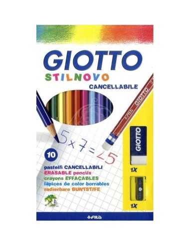 Giotto stilnovo erasable pastels 10pcs  FIL256800 Giotto | Futurartshop.com