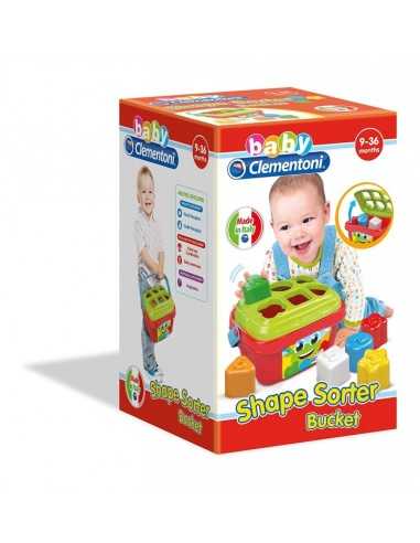 Shape sorter bucket bucket shapes and colors CLE17106 Clementoni | Futurartshop.com