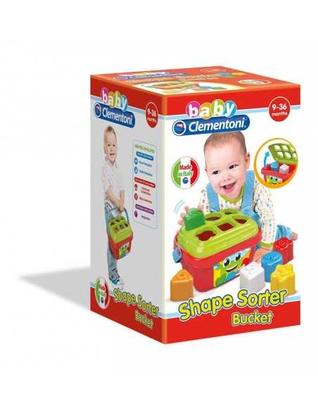 Shape sorter bucket bucket shapes and colors CLE17106 Clementoni | Futurartshop.com