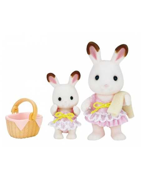 Sylvanian Families 2 little sisters rabbit in swimsuit BOR5233.SYL Epoch | Futurartshop.com