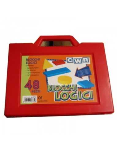 Blocchi Logici Valigetta da 48 Pezzi medio-piccoli 55147  | Futurartshop.com