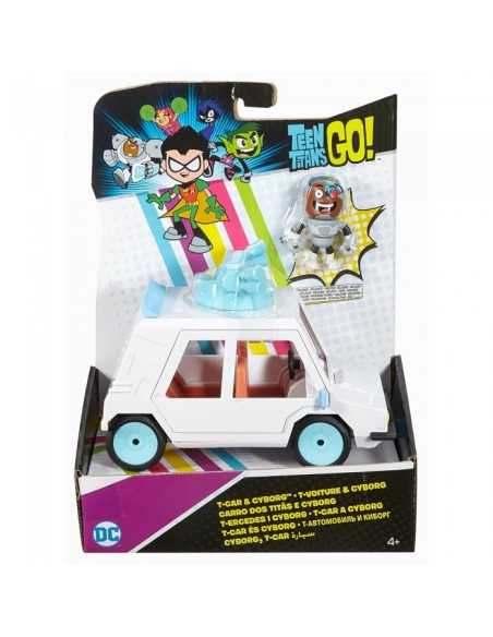 Teen titans go car with mini character cyborg MATDXR06 Mattel | Futurartshop.com