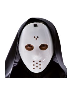 White plastic hockey mask rig 00945 CNS00945 Carnival Toys | Futurartshop.com