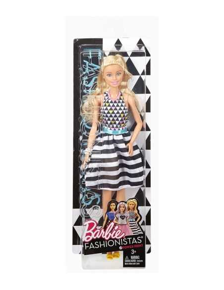 Barbie fashionistas abito strisce bianco e nero MATFBR37/DVX68 Mattel | Futurartshop.com