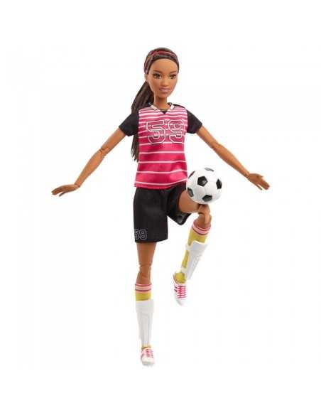 Barbie super sports jointed African soccer girl MATDVF68/FCX82 Mattel | Futurartshop.com