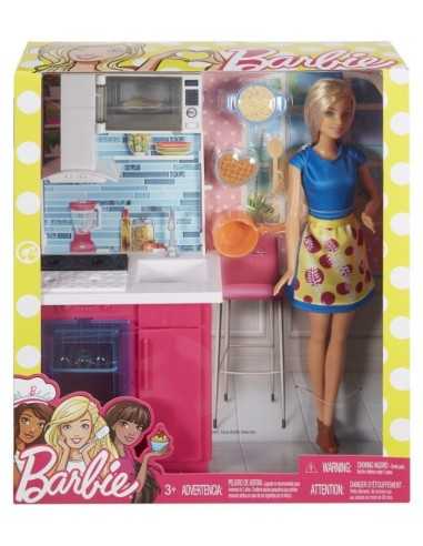 Barbie con arredamento cucina e accessori MATDVX51/DVX54 Mattel | Futurartshop.com
