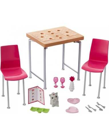 Barbie arredamento tavolo con sedie MATDVX44/DVX45 Mattel | Futurartshop.com