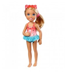 Barbie doll with mini red tank top club chelsea DWJ33/DWJ34 Mattel- Futurartshop.com