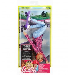 Deportes super Barbie articulado abordaje skate DVF68/DVF70 Mattel- Futurartshop.com
