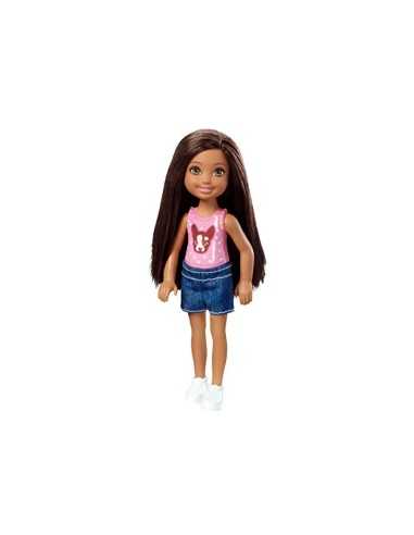 Barbie doll pink tank top and mini club friends with chelsea jeans MATDWJ33/DWJ36 Mattel | Futurartshop.com