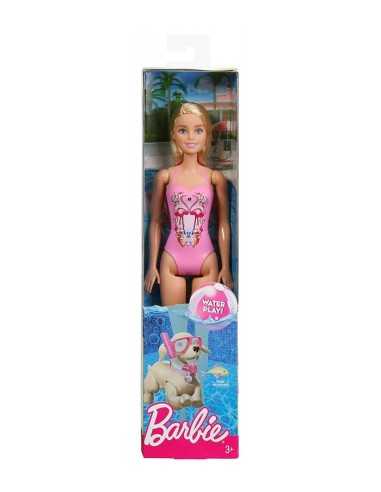 Barbie e friends beach summer con costume rosa MATDWJ99/DGT78 Mattel | Futurartshop.com