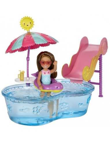 Chelsea mini playset doll and pool with slide MATDWJ45/DWJ47 Mattel | Futurartshop.com