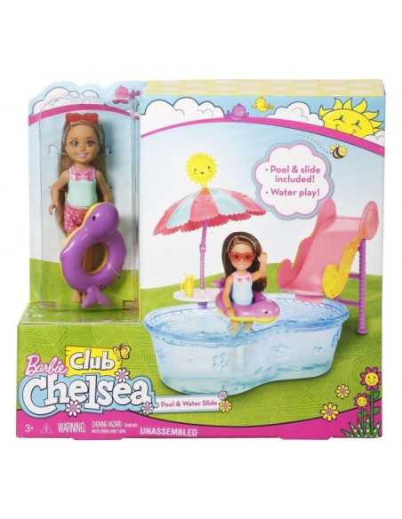 Chelsea mini playset doll and pool with slide MATDWJ45/DWJ47 Mattel | Futurartshop.com