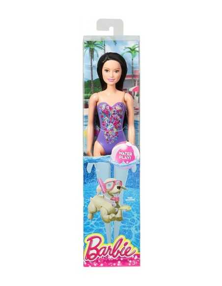 Barbie e friends beach summer raquelle con costume viola MATDWJ99/DGT80 Mattel | Futurartshop.com