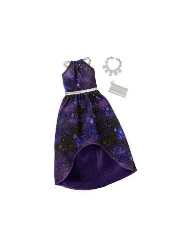 Barbie look glamorous single mode purple dress with glitter MATFCT22/DWG21 Mattel | Futurartshop.com