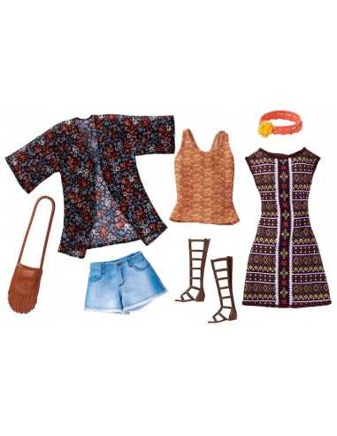 Barbie fashion style hippie clothes 2 kit MATFCT81/DWG40 Mattel | Futurartshop.com
