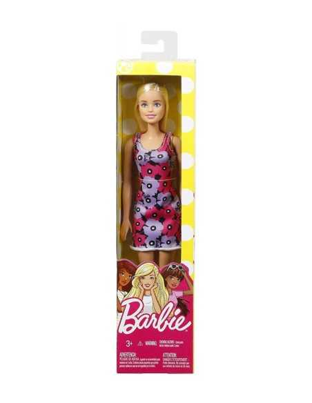 Barbie trendy con abito a fiori rosa e viola MATT7439/DVX89 Mattel | Futurartshop.com