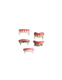 Dentiera in pvc alta qualita' 5 modelli 2080550634229 Carnival Toys | Futurartshop.com