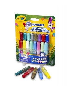 16 mini colle glitter lavabili CRA69-4200 Crayola | Futurartshop.com