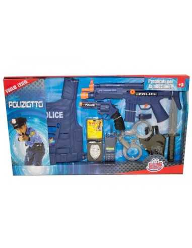 Police set with bodice and weapons MAGGG-16004 Grandi giochi | Futurartshop.com
