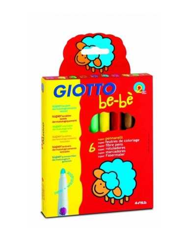 Giotto be-well Superpennarelli 6 color case 460500 12300 Fila | Futurartshop.com