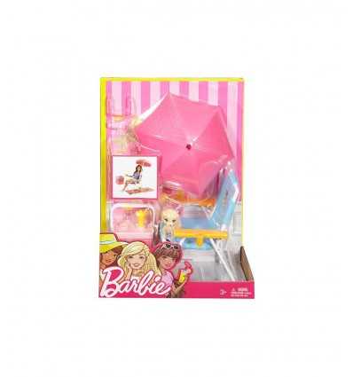 Barbie arredamenti da esterno -beach picnic più accessori DXB69/DVX49 Mattel-Futurartshop.com