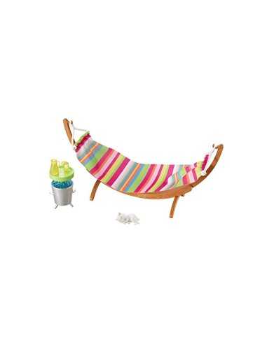 Barbie arredamenti da esterno - amaca più accessori MATDXB69/DVX47 Mattel | Futurartshop.com