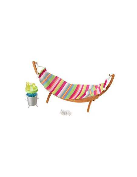 Barbie outdoor furniture-hammock plus accessories MATDXB69/DVX47 Mattel | Futurartshop.com