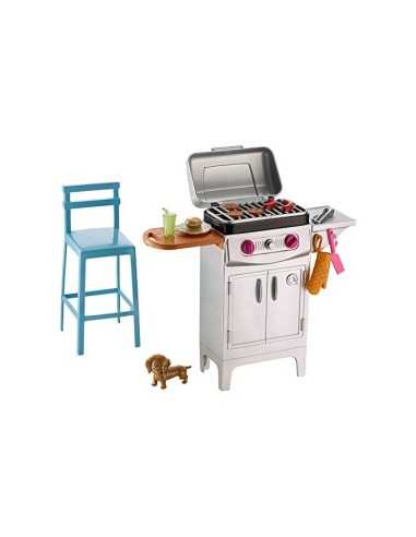 Barbie outdoor furniture grill plus accessories MATDXB69/DVX48 Mattel | Futurartshop.com