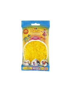 Hama beads 1000 bag translucent yellow BOR207-14.AMA Hama | Futurartshop.com