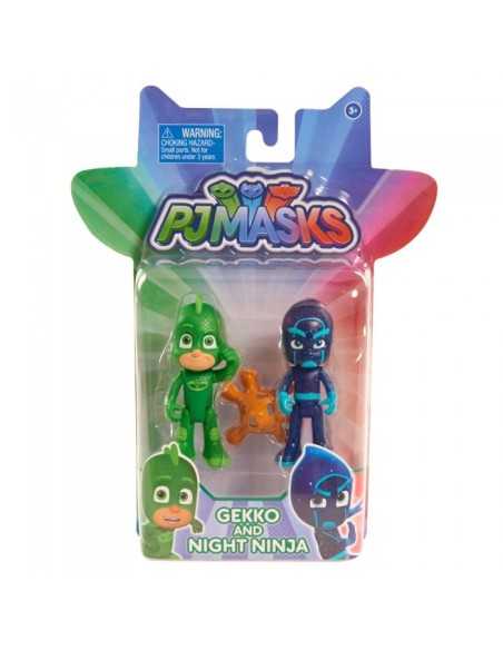 PJ pyjamas and night super ninja characters gekko couple masks | GIOPJM01000/3 Giochi Preziosi | Futurartshop.com