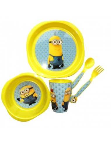 5-piece feeding set minions 4MCM-MIN-9039 Gabbiano | Futurartshop.com