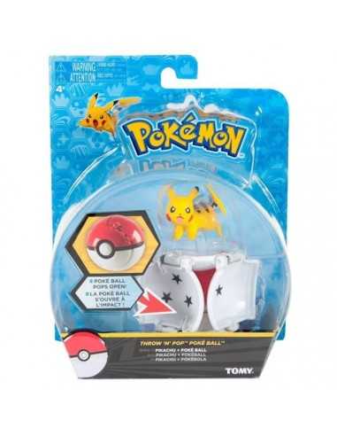 Pokemon throw 'n pop pikachu con poke ball ROC718873/T18874 Tomy | Futurartshop.com