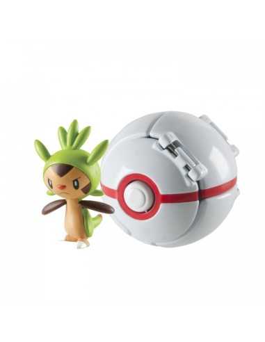 Pokemon throw 'n pop chespin con premier ball ROCT18873/T18875 Tomy | Futurartshop.com