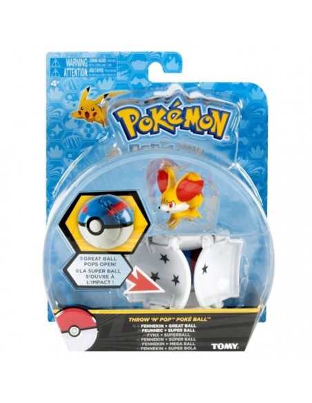 Pokemon throw 'n pop fennekin with great ball ROCT18873/T18876 Tomy | Futurartshop.com