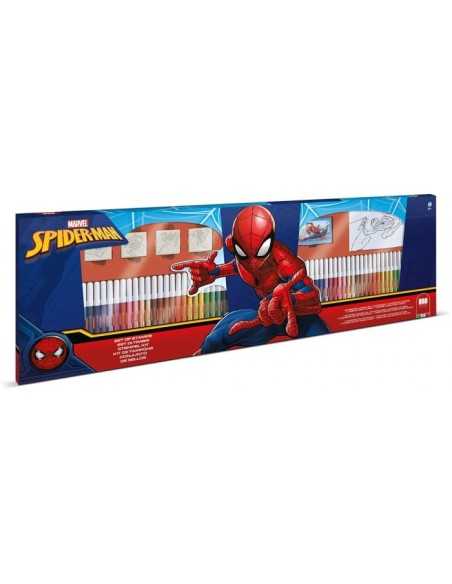 Stamp set with 60 markers spiderman MUL18817 Multiprint | Futurartshop.com
