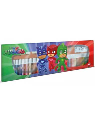 Set timbri con 60 pennarelli pj mask MUL18954 Multiprint | Futurartshop.com