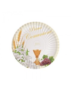 10 piatti 24 cm comunione lily BIM0005989 New Bama Party | Futurartshop.com